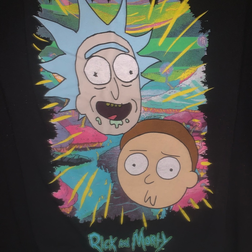 Rick and Morty Graphic T-shirt adult swim funny Adult Swim Ripple Junction - Picture 3 of 4